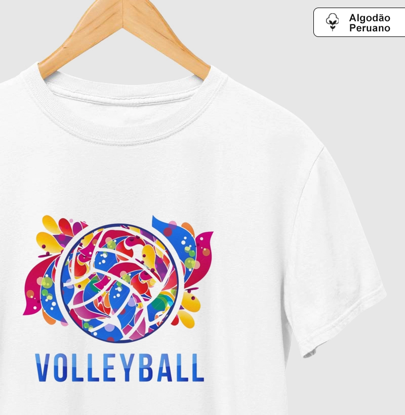 Camiseta Premium Voleibol Colorida