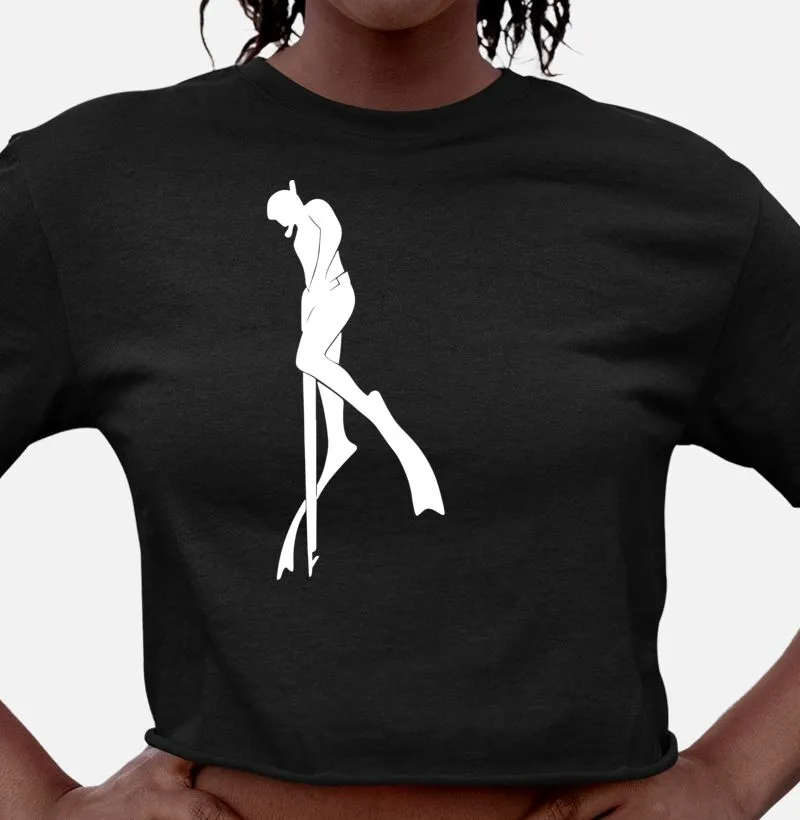 Camisa Cropped Pesca Sub Mergulhador