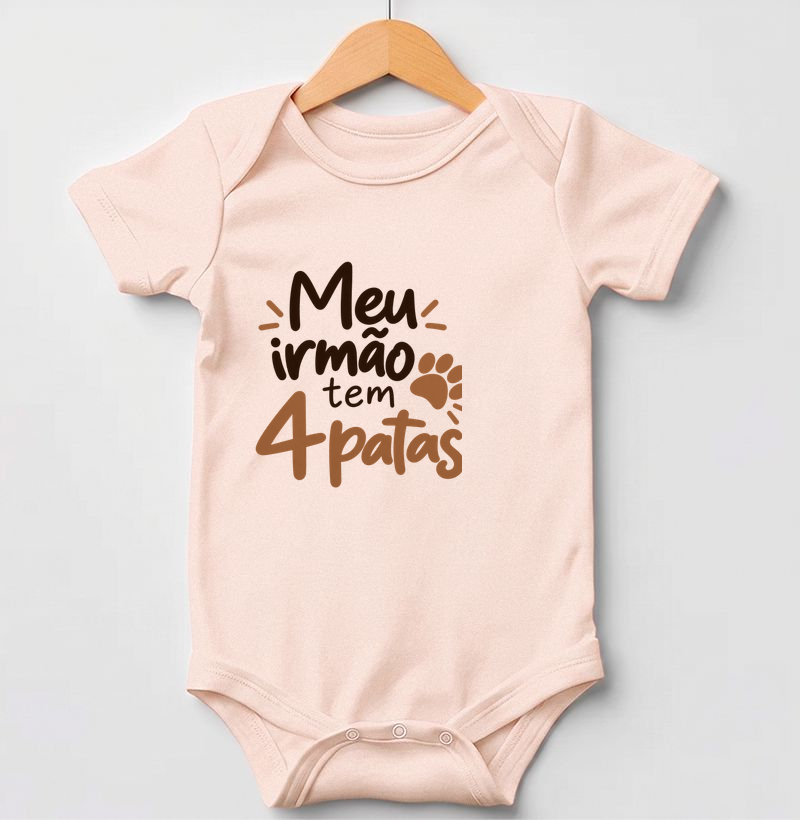 Meu Irmão Tem 4 Patas - Body Infantil