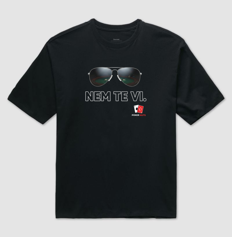 Camiseta Oversized Nem Te Vi.