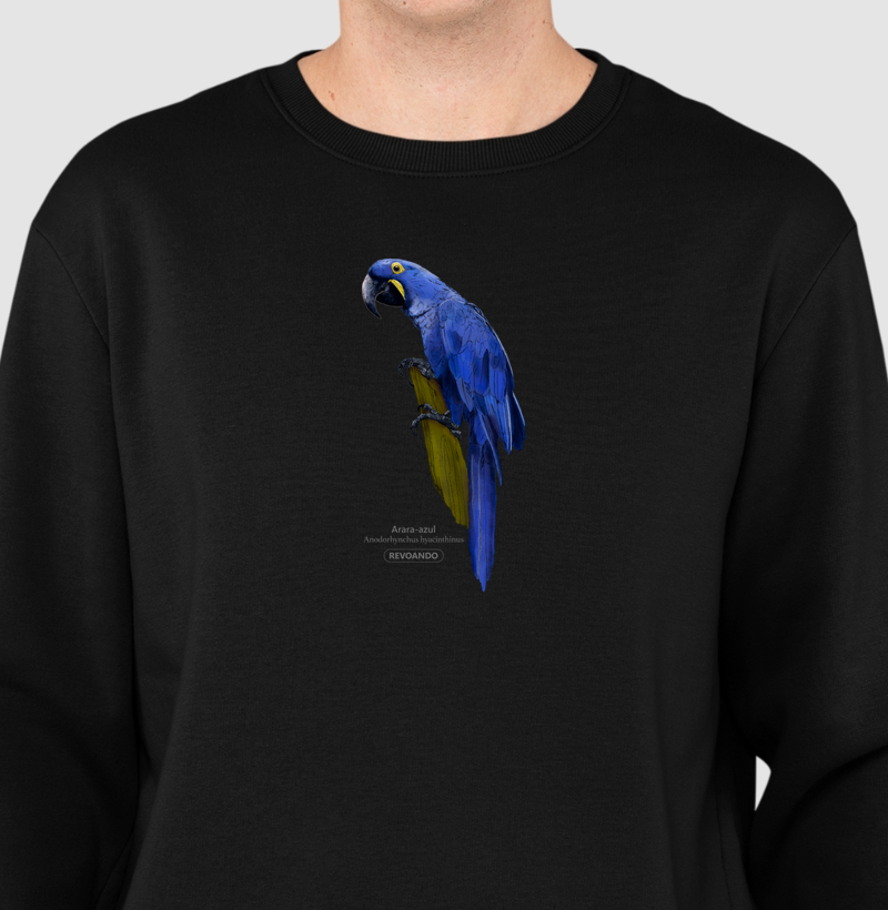 Aves do Brasil - Arara-azul - Moletom