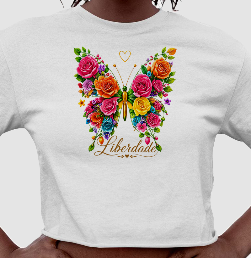 Camiseta Borboleta Liberdade