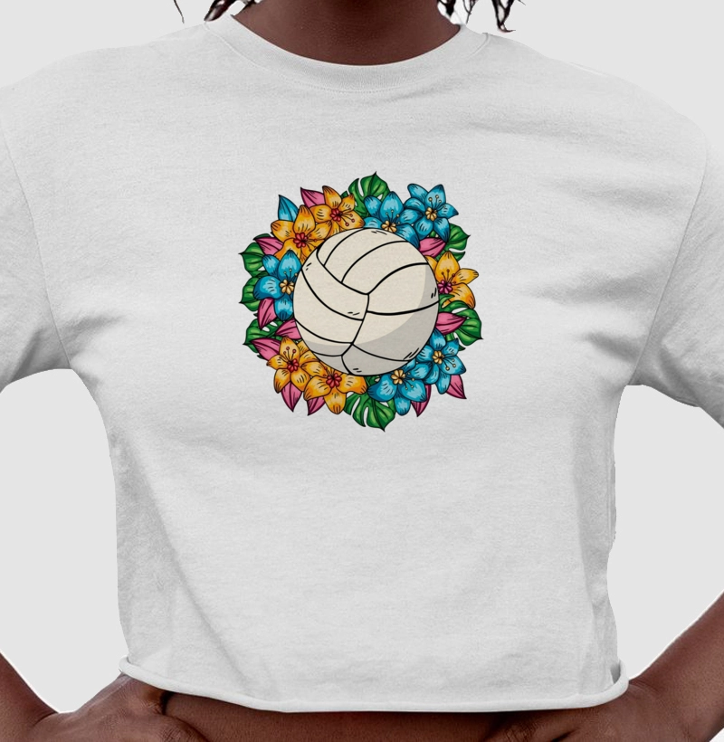 Cropped Vôlei Floragem
