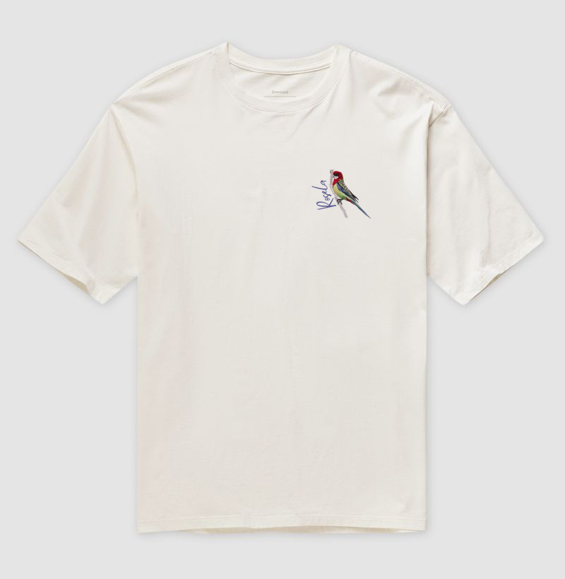 Camiseta Oversized Rosela - Minimalista