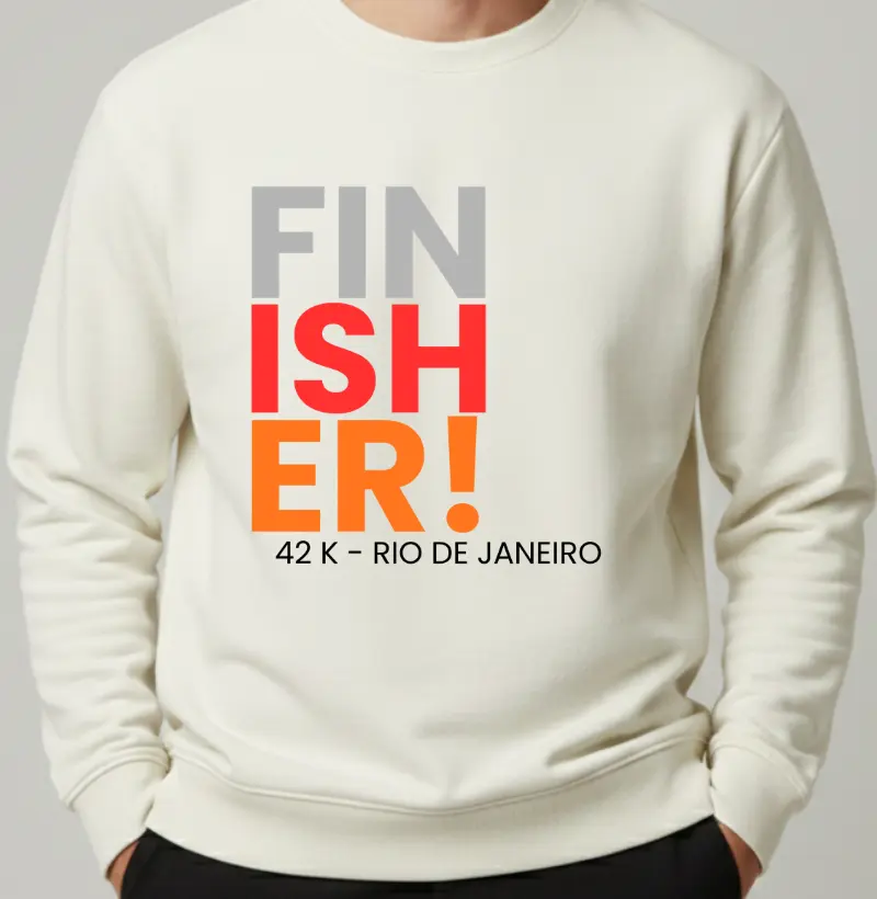 Moletom Maratona - Finisher 42 K Rio De Janeiro