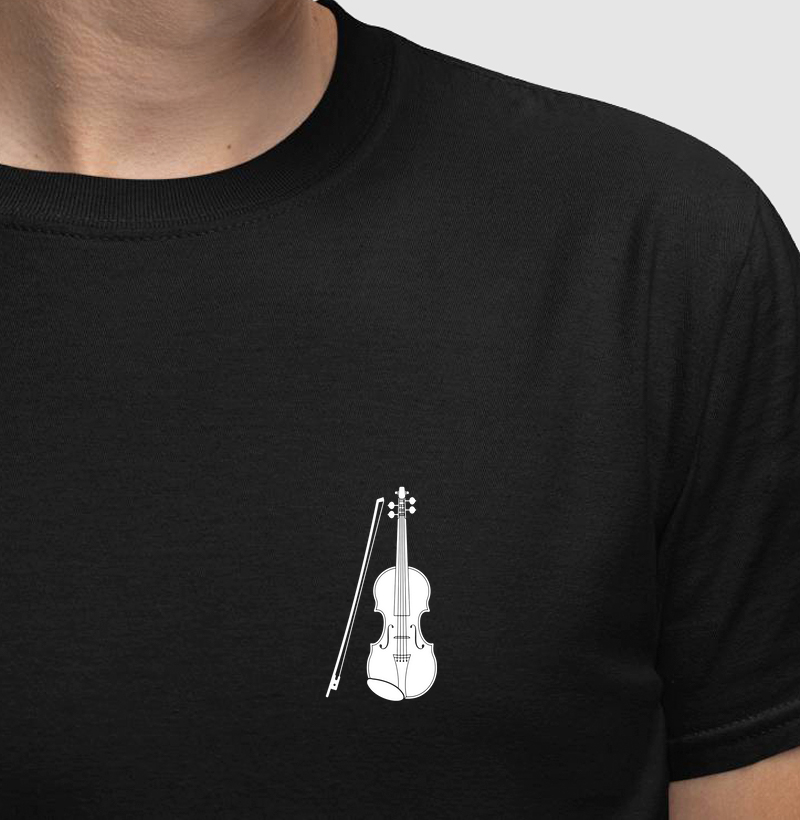Camiseta Violino Minimalista - M3