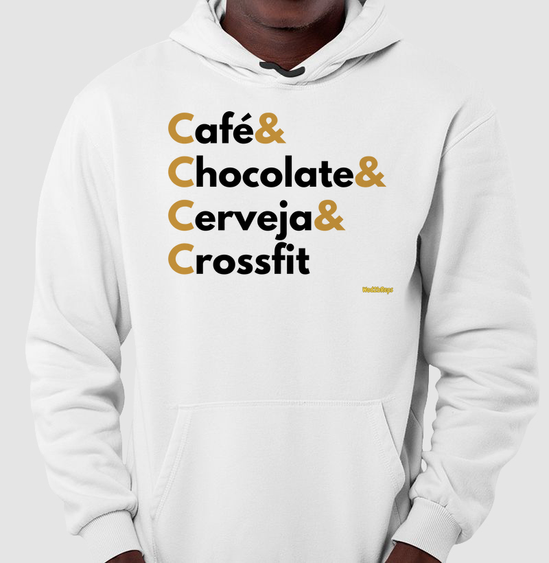 Cafe, chocolate, cerveja, crossfit