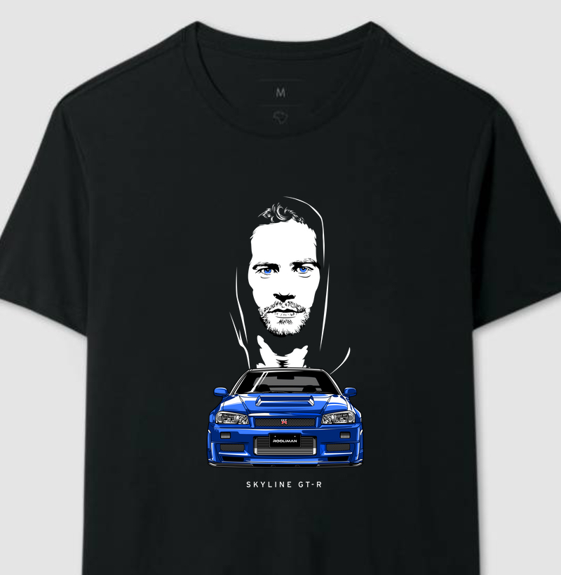 Camiseta Paul Walker GT-R