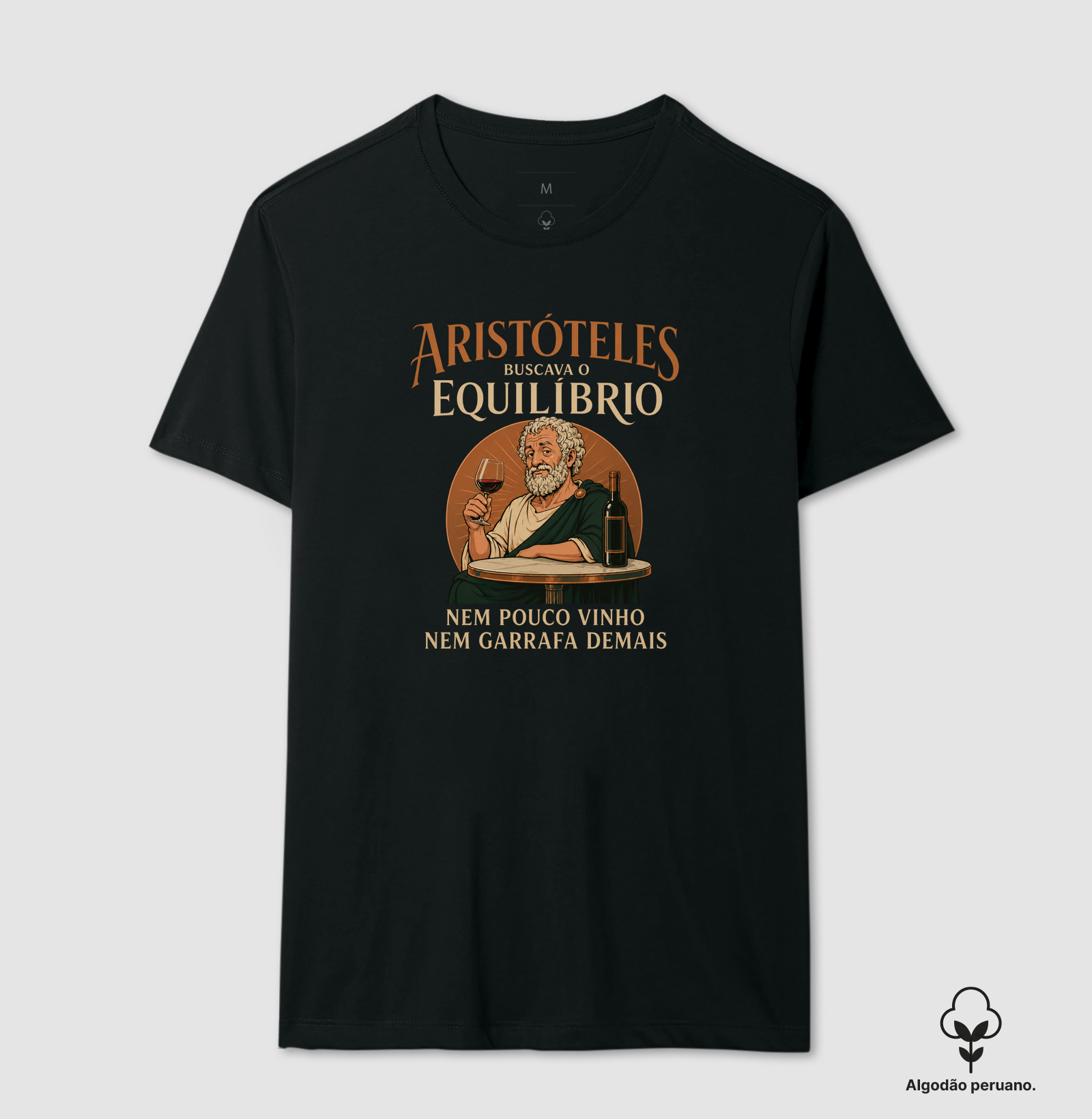 Equilíbrio de Aristóteles - Camiseta Algodão Peruano