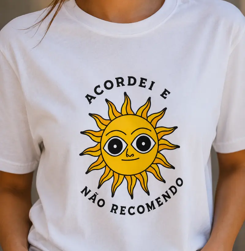 camiseta | acordei e não recomendo