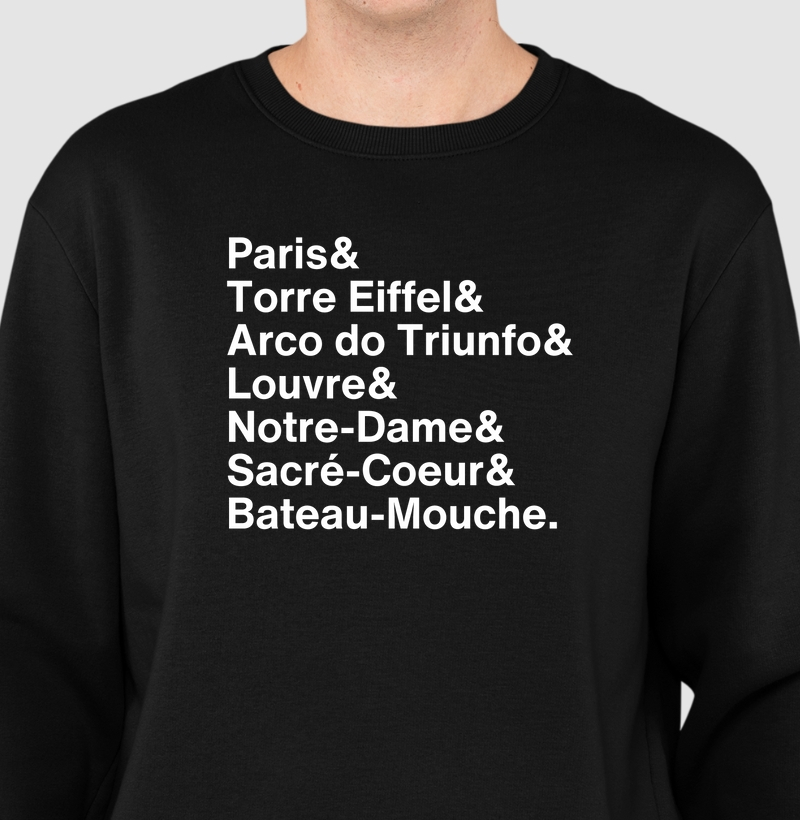 Paris - Suéter Moletom