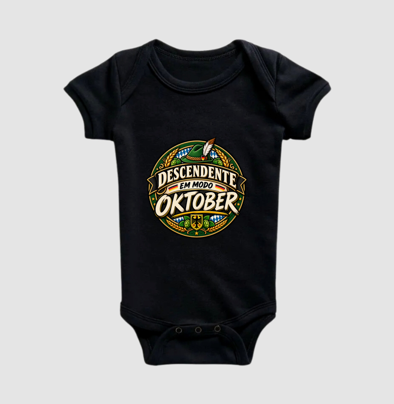Descendente em Modo Oktober Mini - Body Infantil