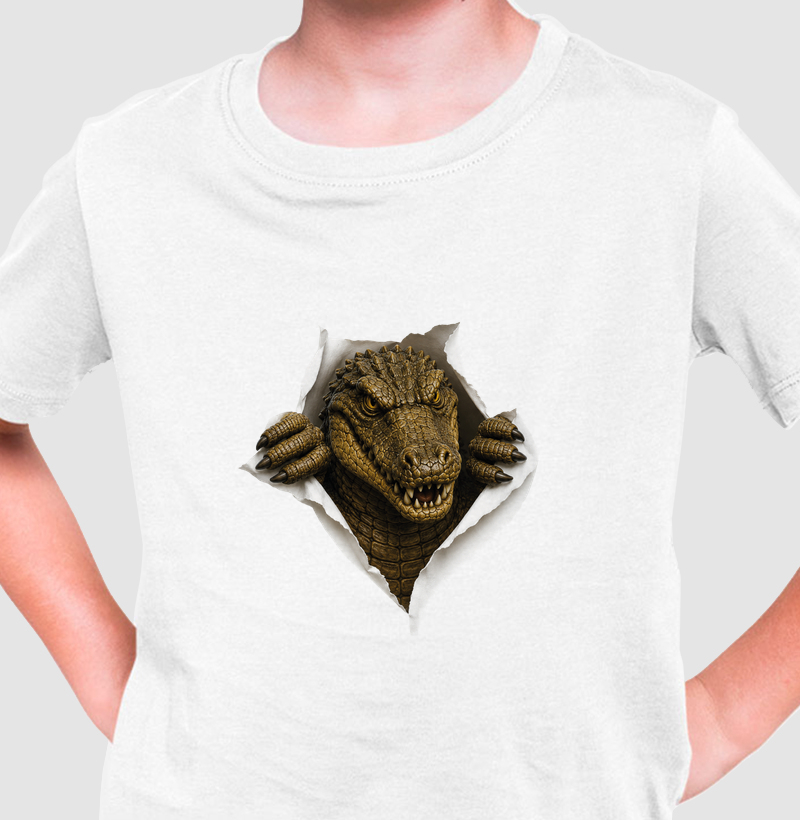 Especial Dia dos Pais - Camiseta Infantil Inner Animal Out (Crocodilo)