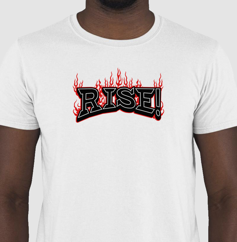 Camiseta Rise! Streetwear Básica Premium Unissex – Moda Urbana