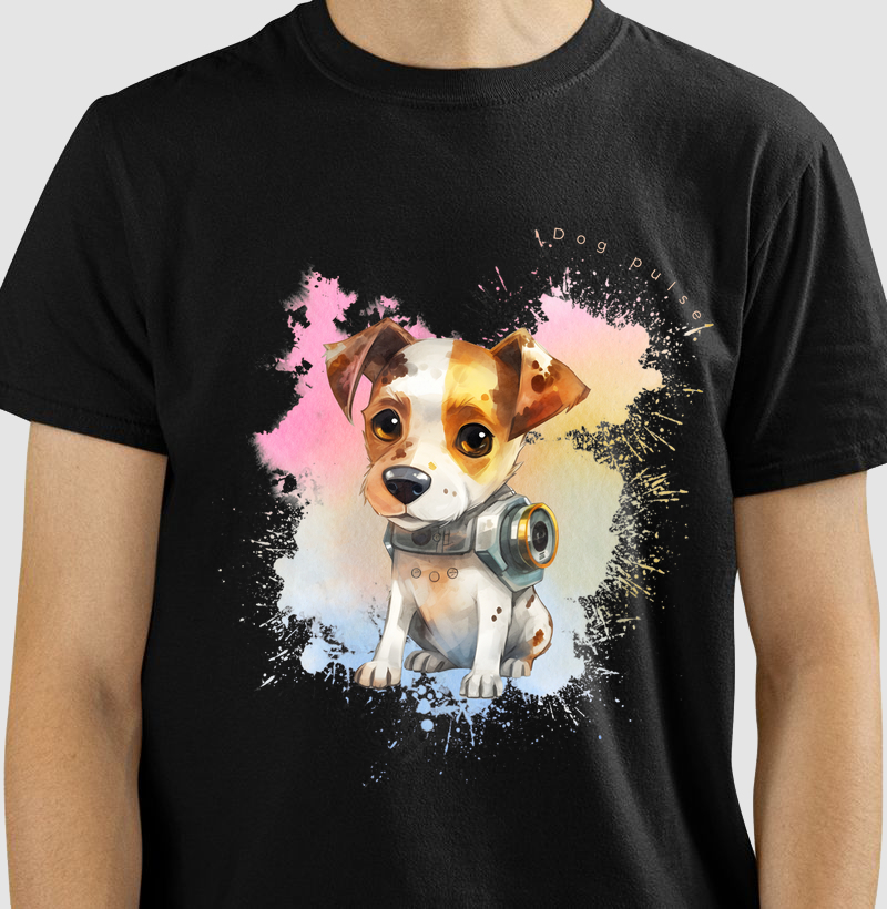 Camiseta Dog Pulse Good Vibes - Byte Barks
