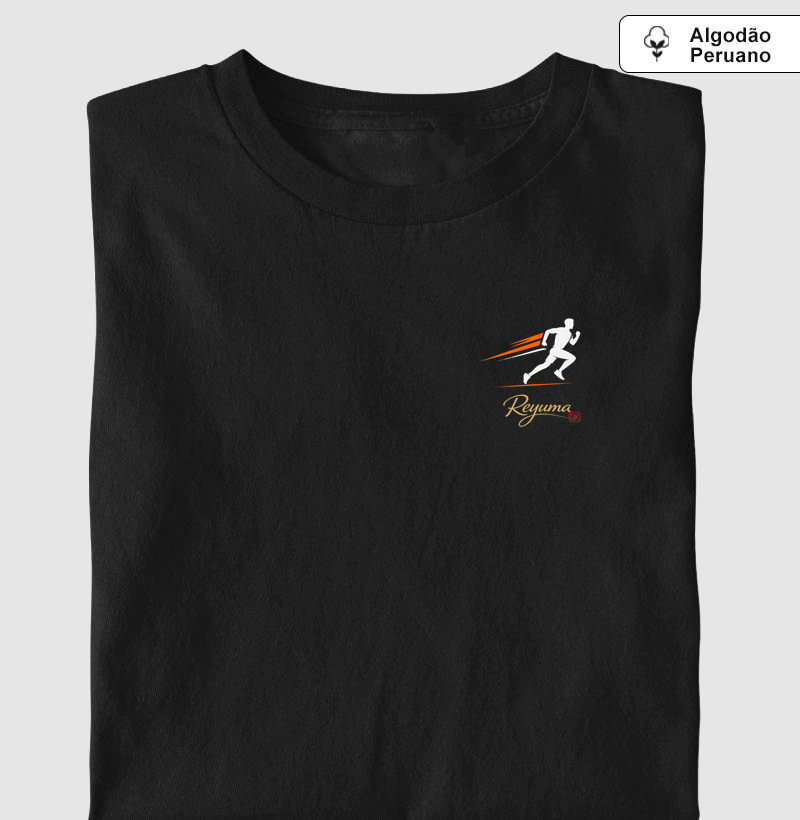 Camiseta Masculina, Feminina, Babylook e Unissex de Algodão Peruano Corrida "Runner Motion"
