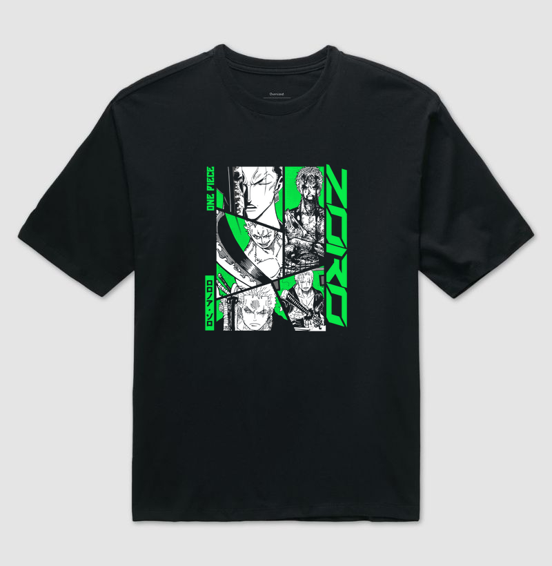 Camiseta Preta Zoro – Edição Emerald Blades