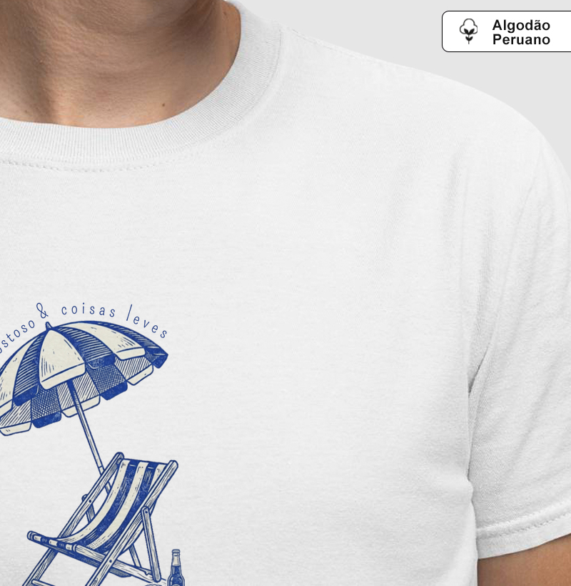 Camiseta Algodão Peruano Coisas Leves