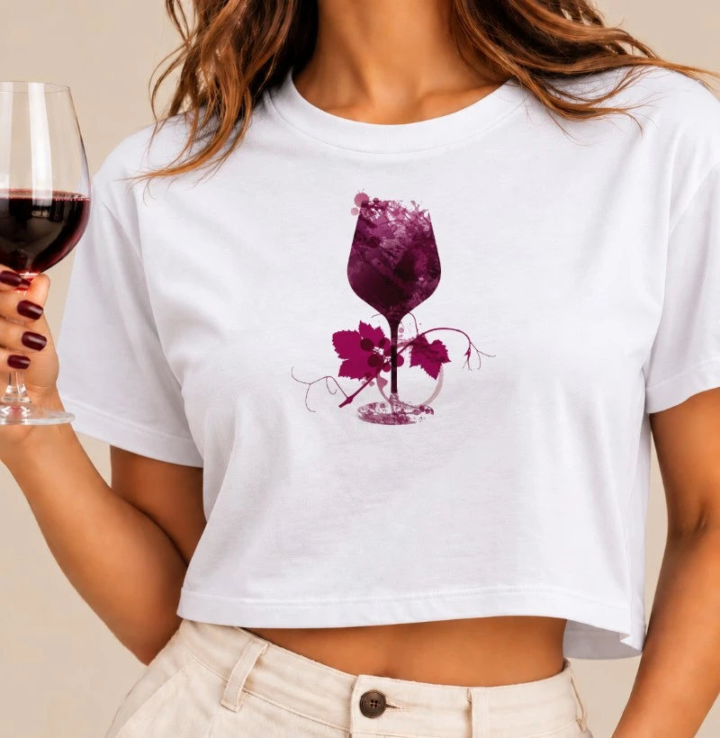 Camiseta Cropped Cálice da Videira - Cropped