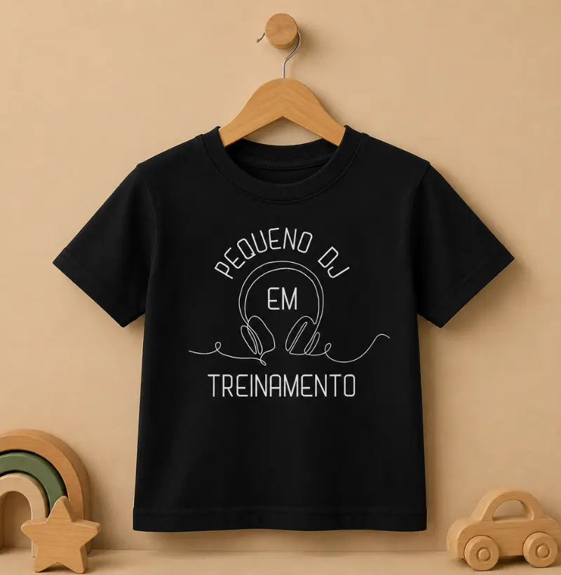 Pequeno DJ em treinamento