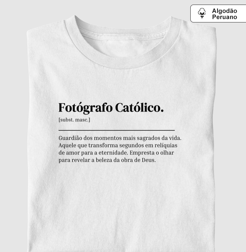 Fotógrafo Católico - Dicionário - Algodão Peruano