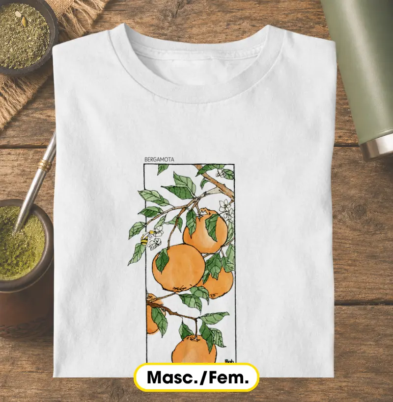 Bergamota Aquarela - Camiseta