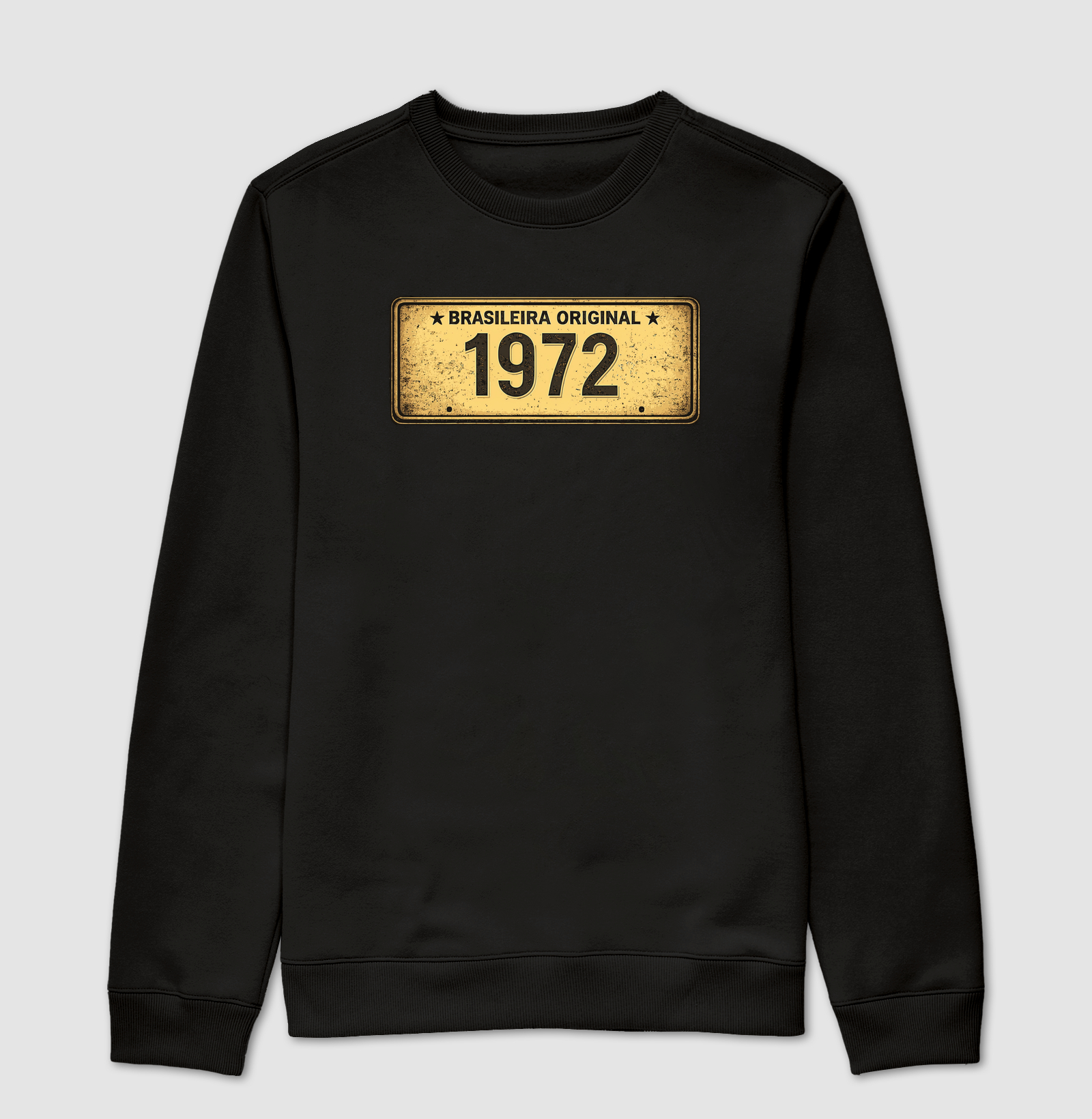 BRASILEIRA PLACA AMARELA 1972 - Suéter Moletom