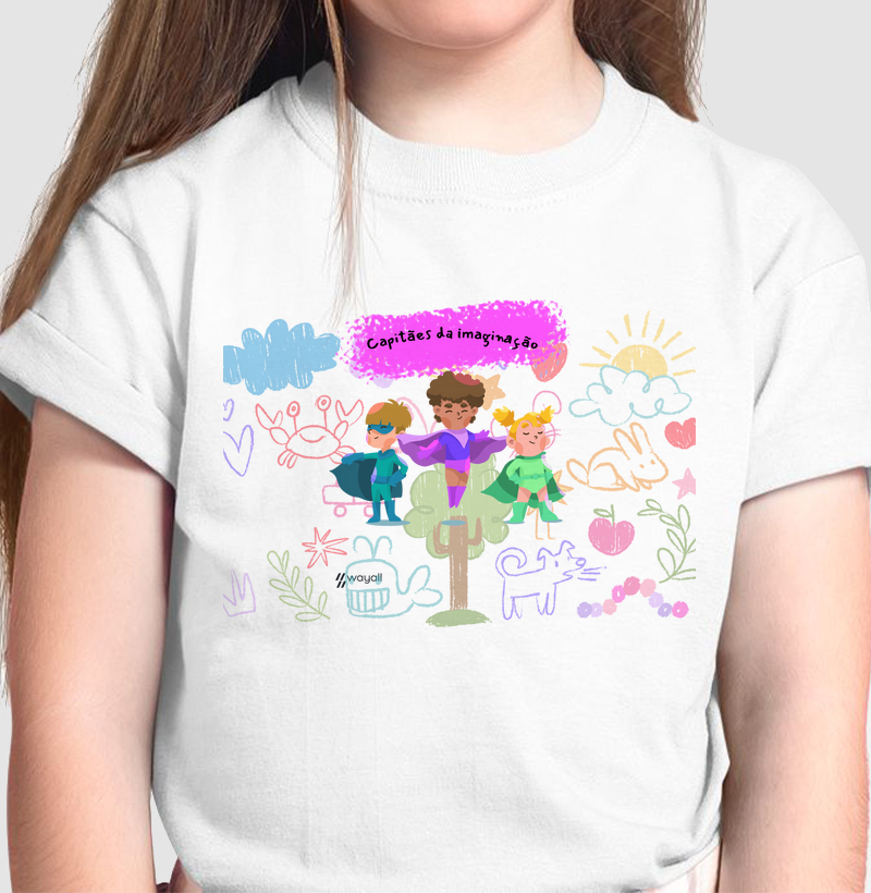 Camiseta Infantil - Capitães da Imaginação