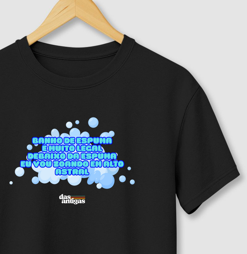 Banho de espuma é muito legal