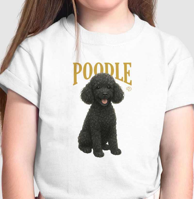 Poodle Preto Vintage