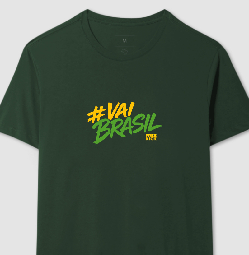 CAMISETA FREE KICK #VAIBRASIL