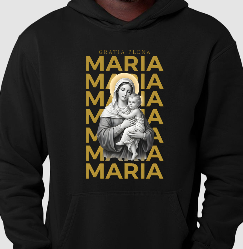 Hoodie Moletom Maria Gratia Plena