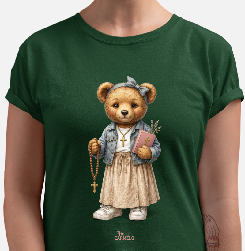 Ursinha com Terço (camiseta)