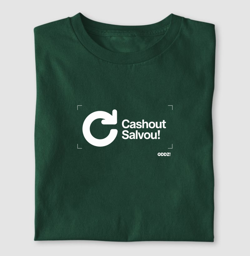 Camiseta Cashout Salvou! – Moda para Apostadores e Traders Esportivos