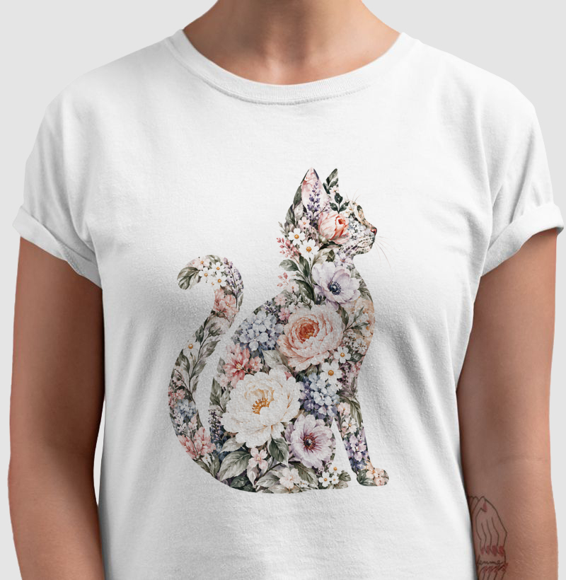 gato floral
