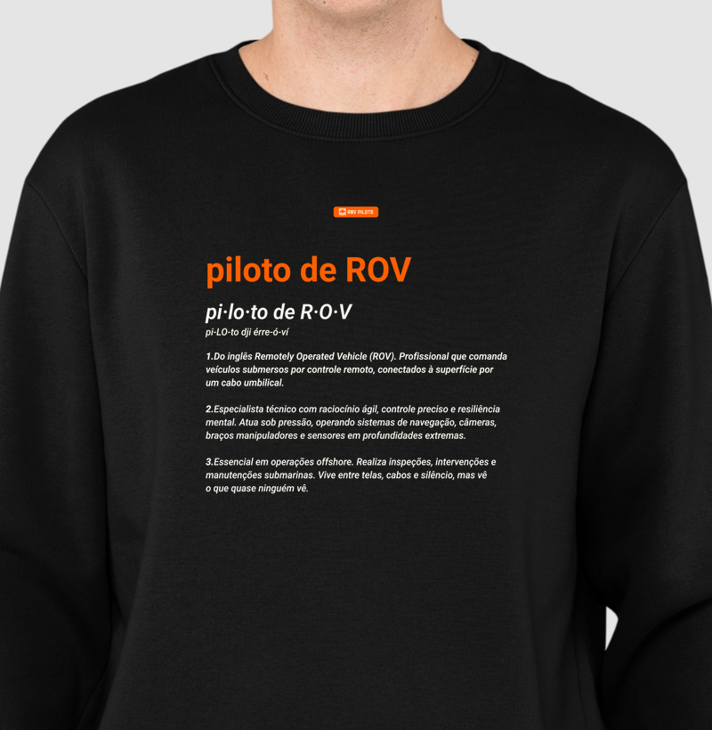 Suéter PILOTO DE ROV 