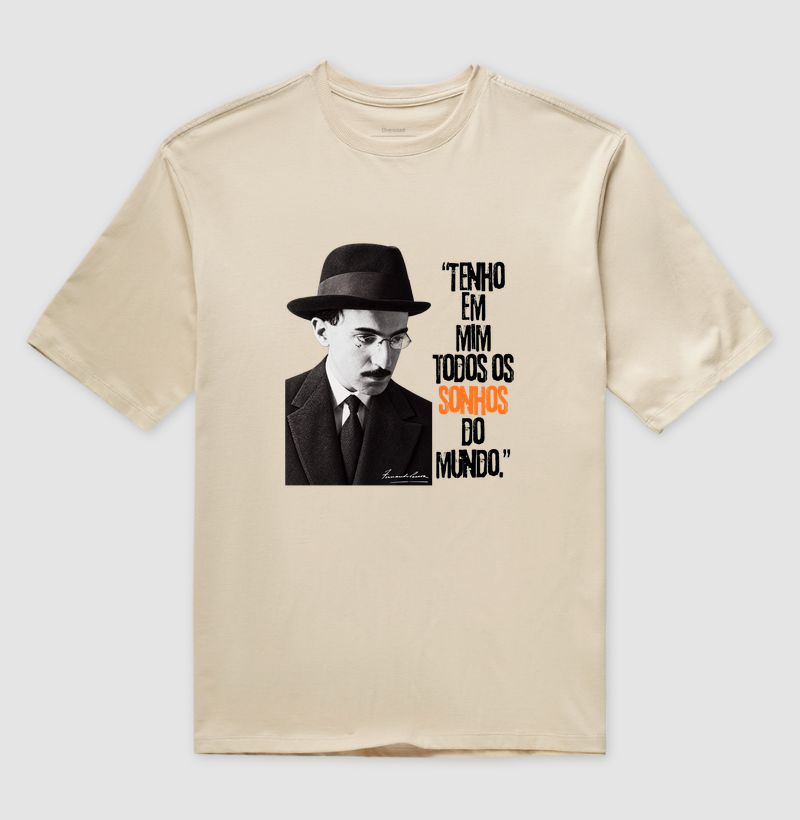 Tabacaria - Fernando Pessoa - Camiseta Oversized