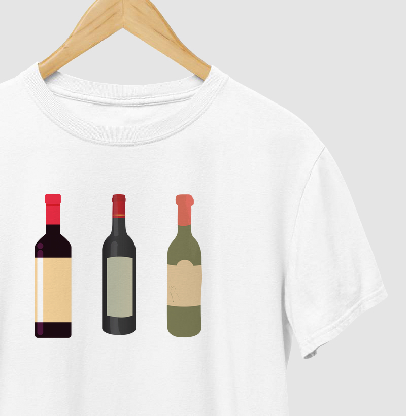 Camiseta Minimalista Vinhos  Owl Basic