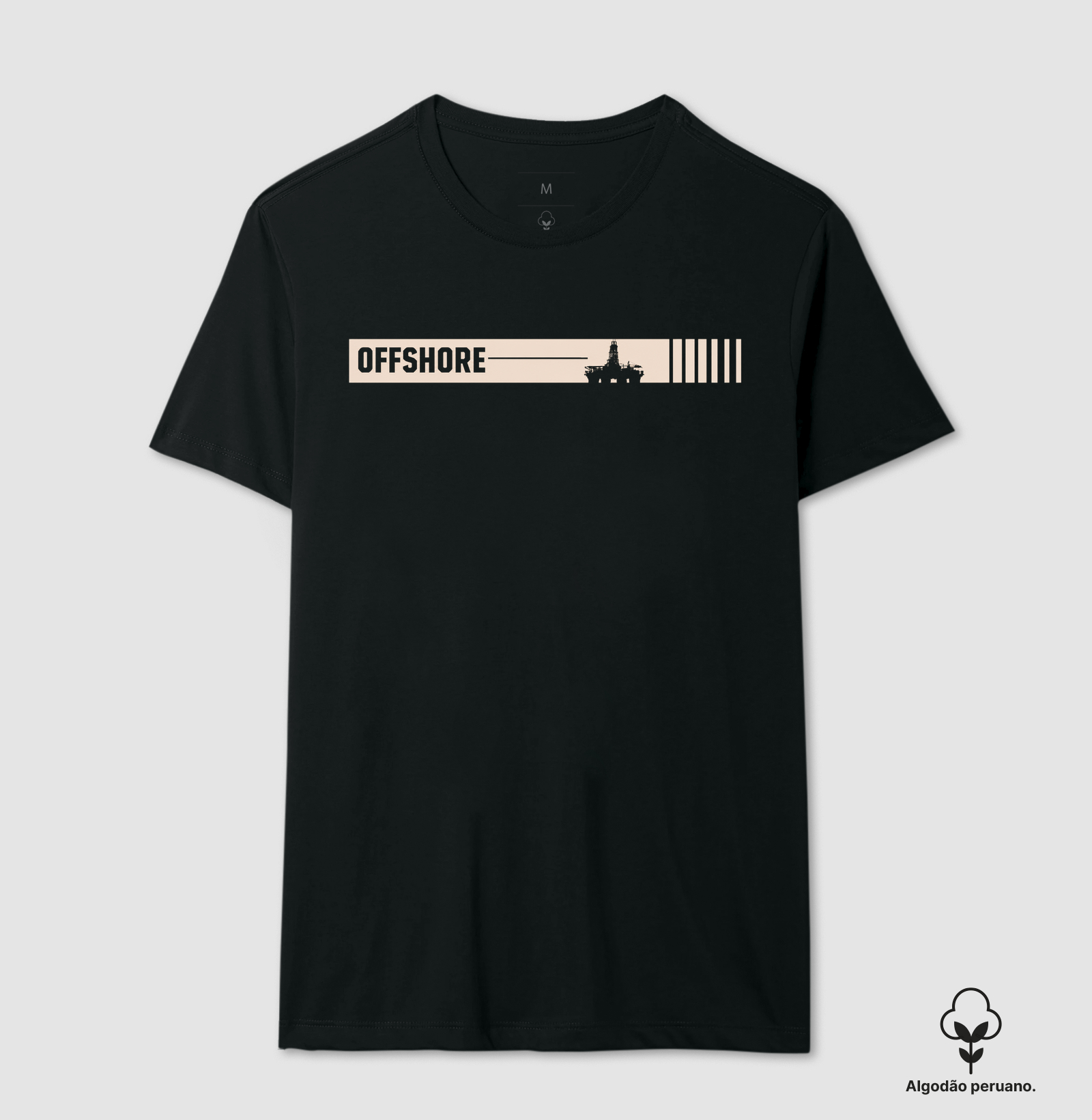 Offshore SS Minimalista - Camiseta Algodão Peruano