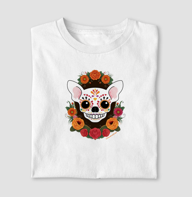 Chihuahua Calavera Floral