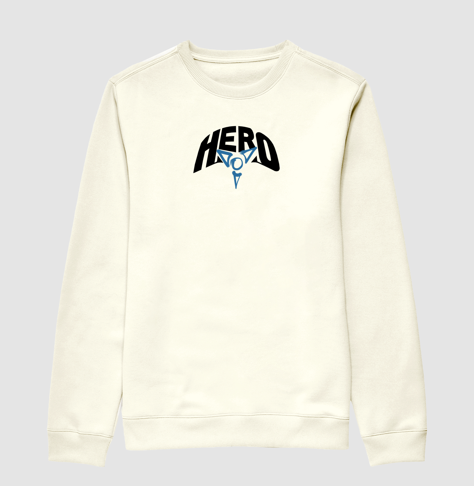 Suéter Moletom Hero - Logo em Grafite