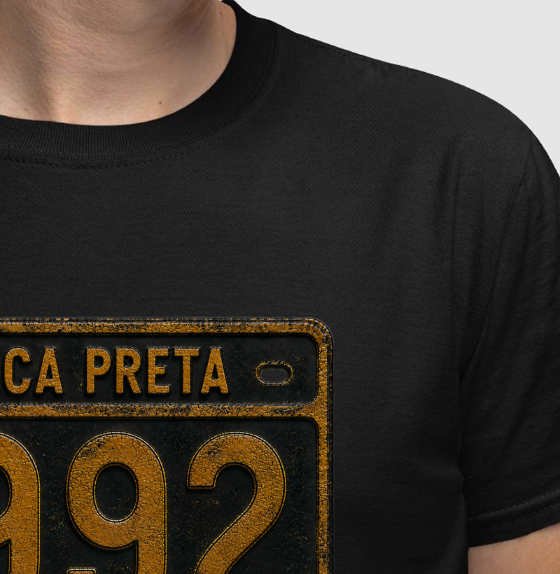 Camiseta Placa Preta 1992