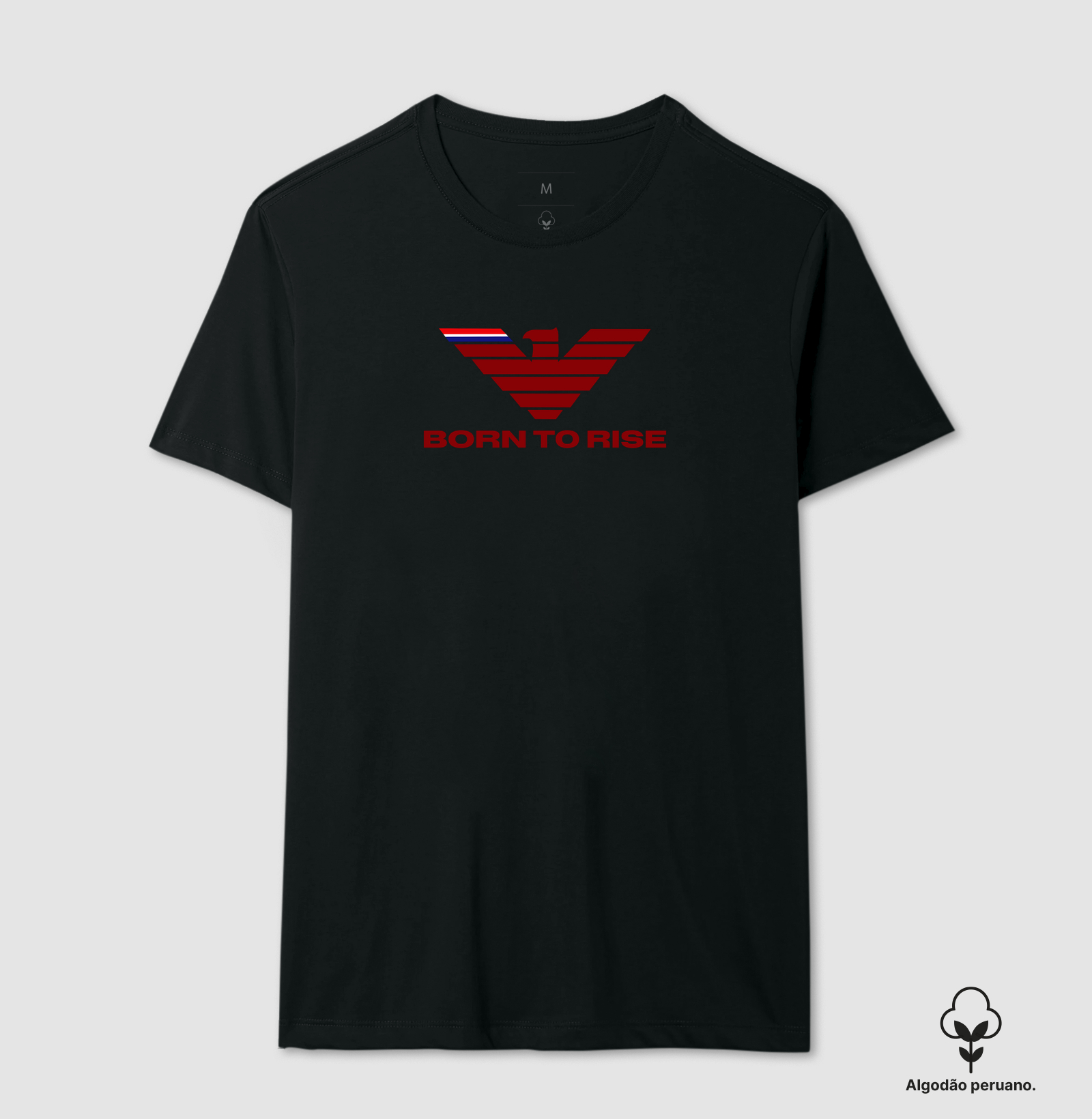 🦅 BORN TO RISE | O Poder de Quem Nasceu para Superar Mais do que uma estampa, Born to Rise é uma declaração de força, atitude e propósito. Inspirada na majestade da águia, símbolo universal de liderança, visão e liberdade, esta obra transmite a mentalidade daqueles que não aceitam limites e transformam desafios em conquistas. - Camiseta Algodão Peruano