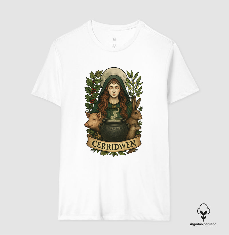 Deusas - Cerridwen - Camiseta Algodão Peruano
