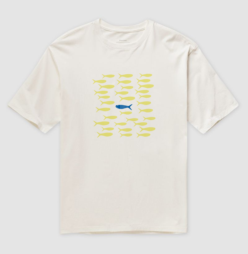 Camiseta Oversized Coral