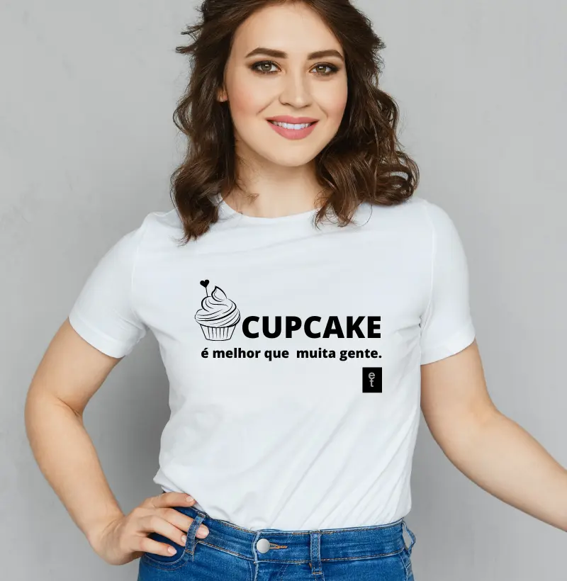 Camiseta Feminina Cupcake