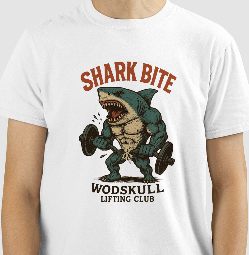 Camiseta Wodskull Shark Bite Lifting