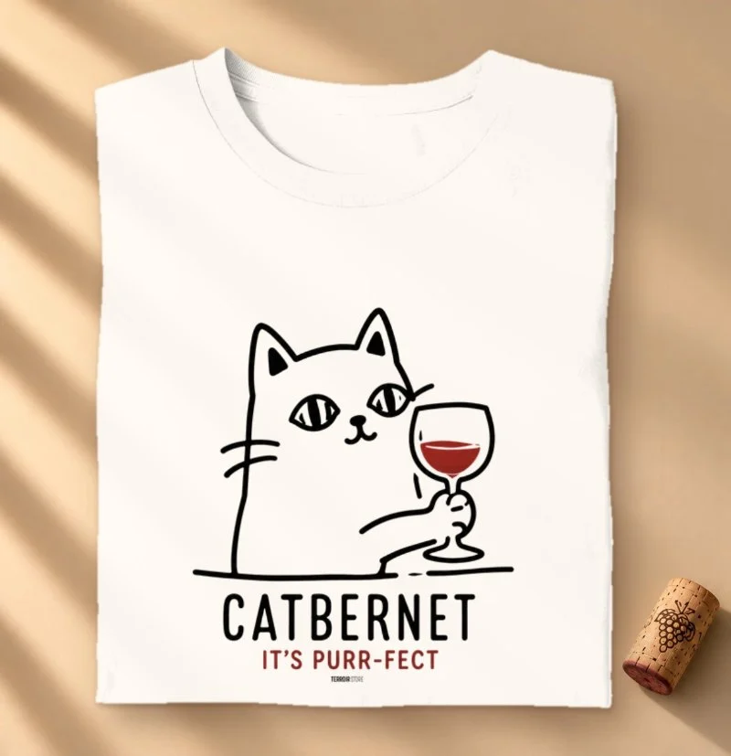 Camiseta Vinho - Catbernet – It’s Purr-fect