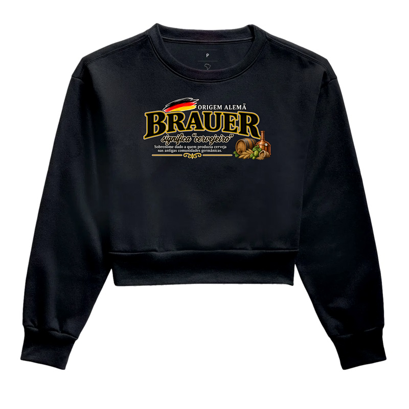 Brauer  - Cropped Moletom