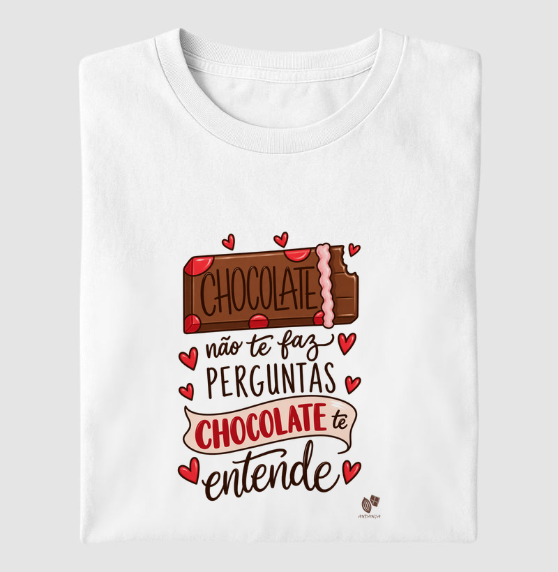 Chocolate não faz perguntas corações